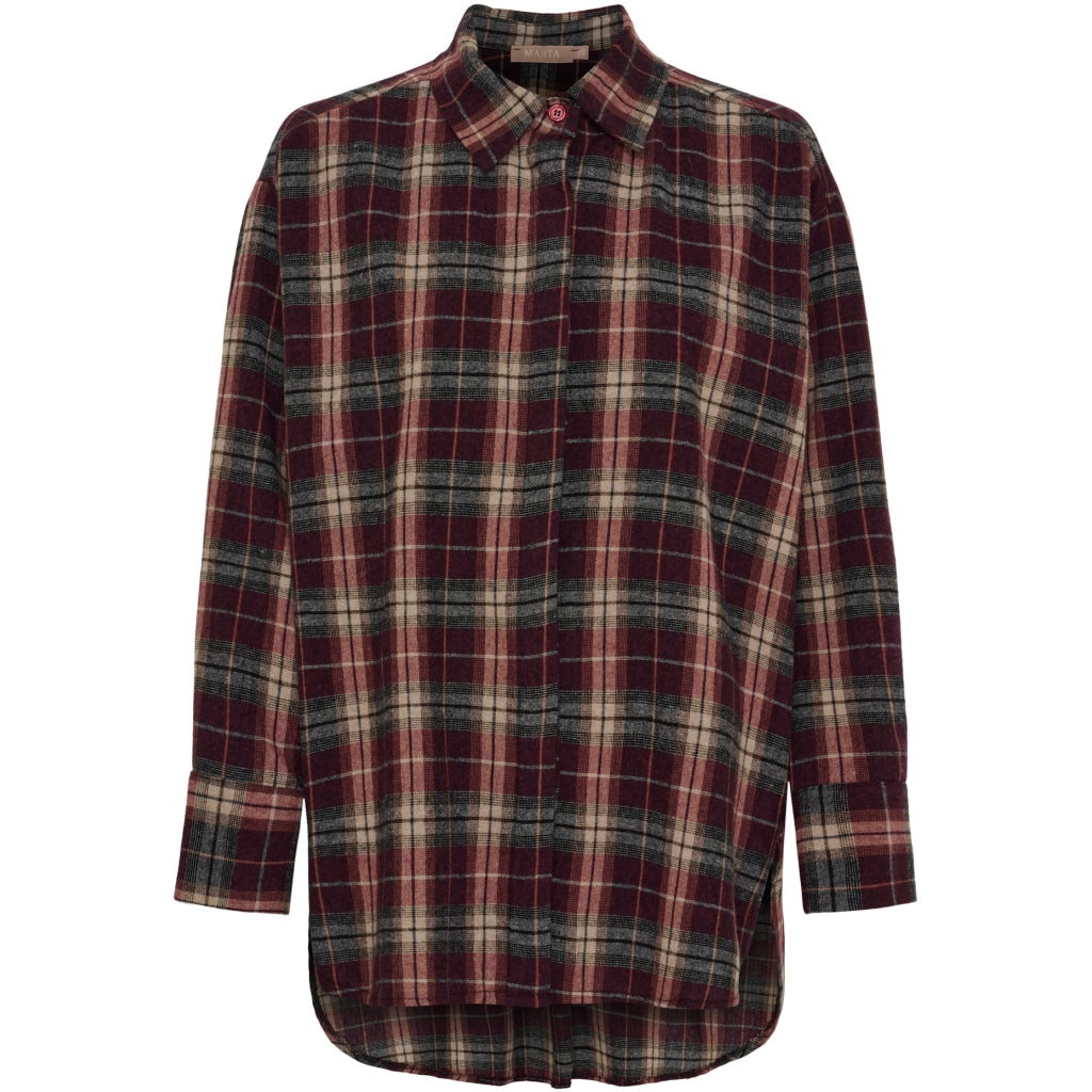 MARTA DU CHATEAU Marta du Chateau dame skjorte MdcOrlanda 7497 Shirt Bordeaux4