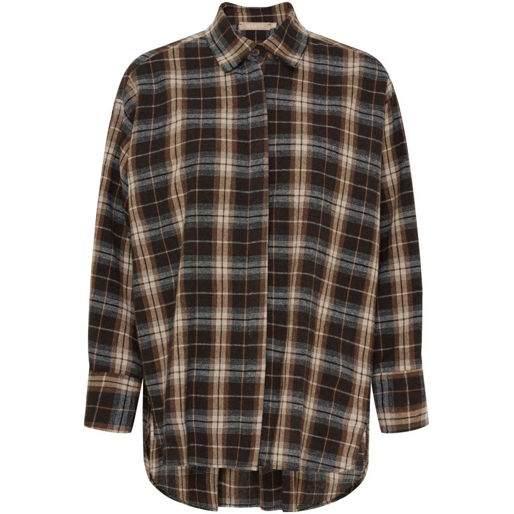 MARTA DU CHATEAU Marta du Chateau dame skjorte MdcOrlanda 7497 Shirt Moro