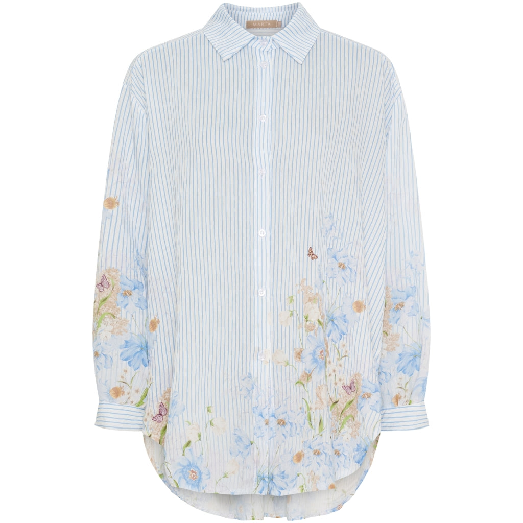 MARTA DU CHATEAU Marta du Chateau dame skjorte MdcPatricia 2625b Shirt CelesteDA451V8