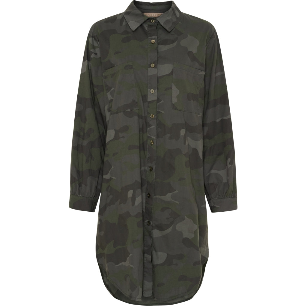 MARTA DU CHATEAU Marta du Chateau dame skjorte MdcPearl 7467 Shirt Camo
