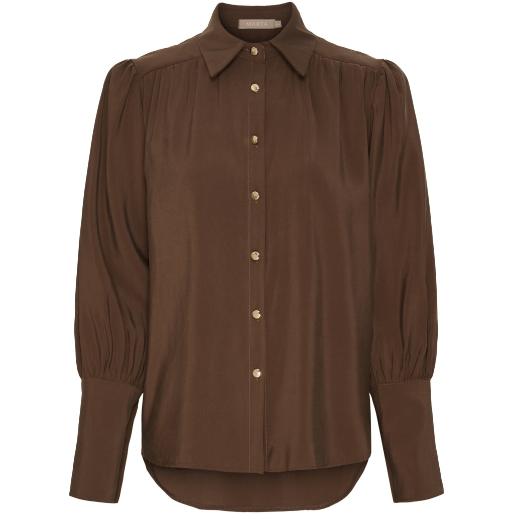 MARTA DU CHATEAU Marta du Chateau dame skjorte MdcRhea 58725 Shirt Moro577