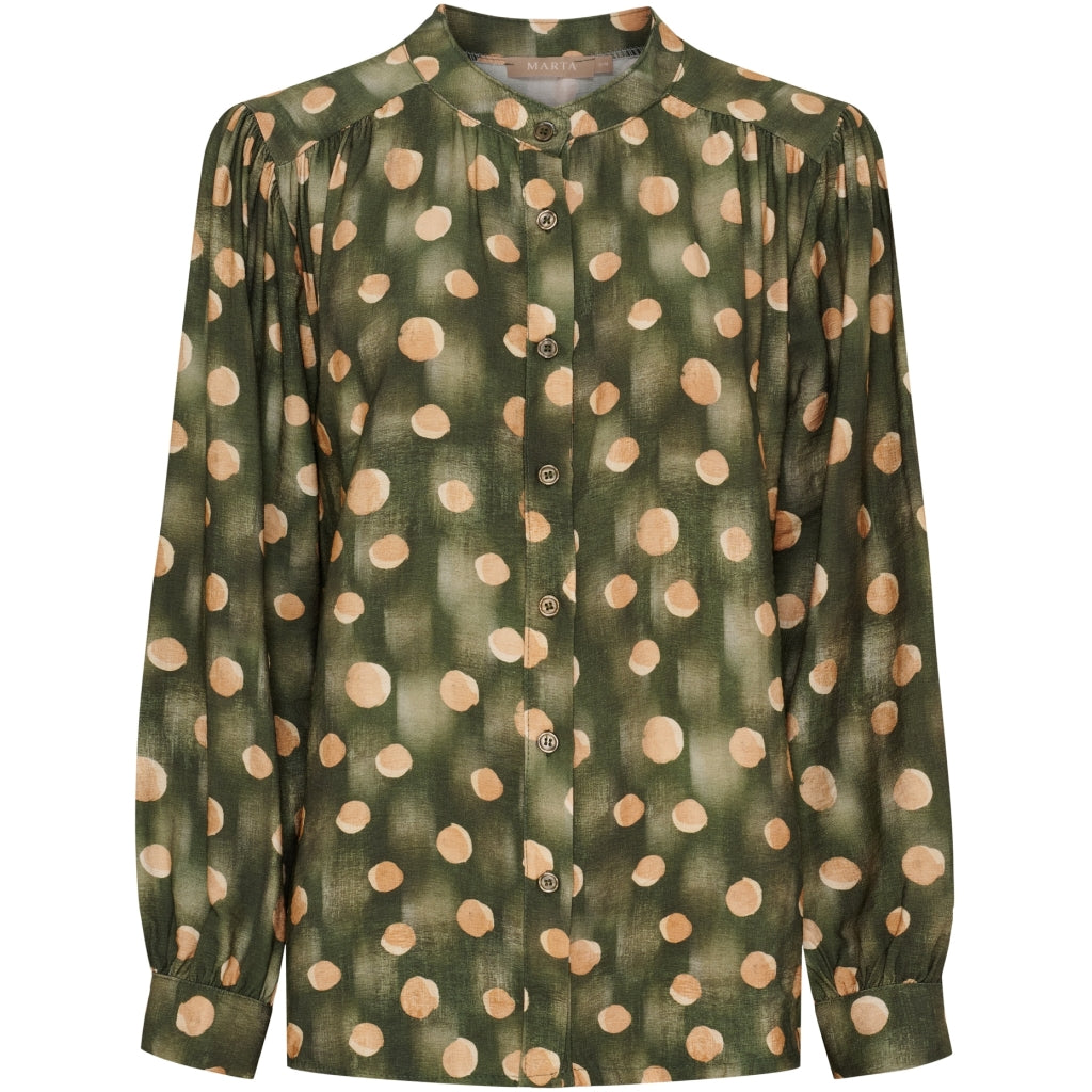 MARTA DU CHATEAU Marta du Chateau dame skjorte MdcSpinel 7606 Shirt Military636tpz