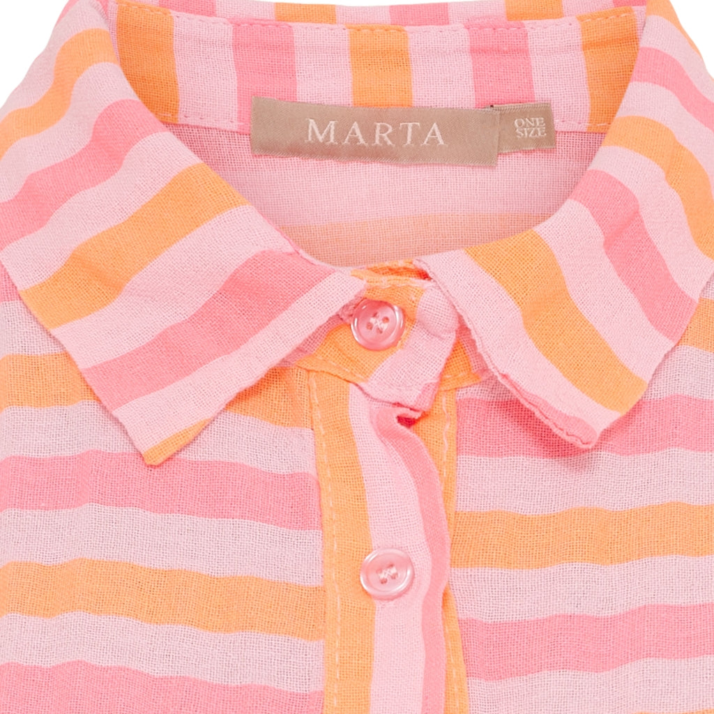 MARTA DU CHATEAU Marta du Chateau dame skjorte MdcVirginia 7345 Shirt Fuxia Stripe