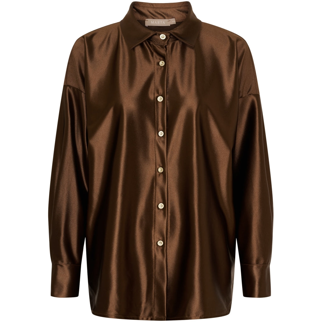 MARTA DU CHATEAU Marta du Chateau dame skjorte MdcYara 6624R Shirt Moro