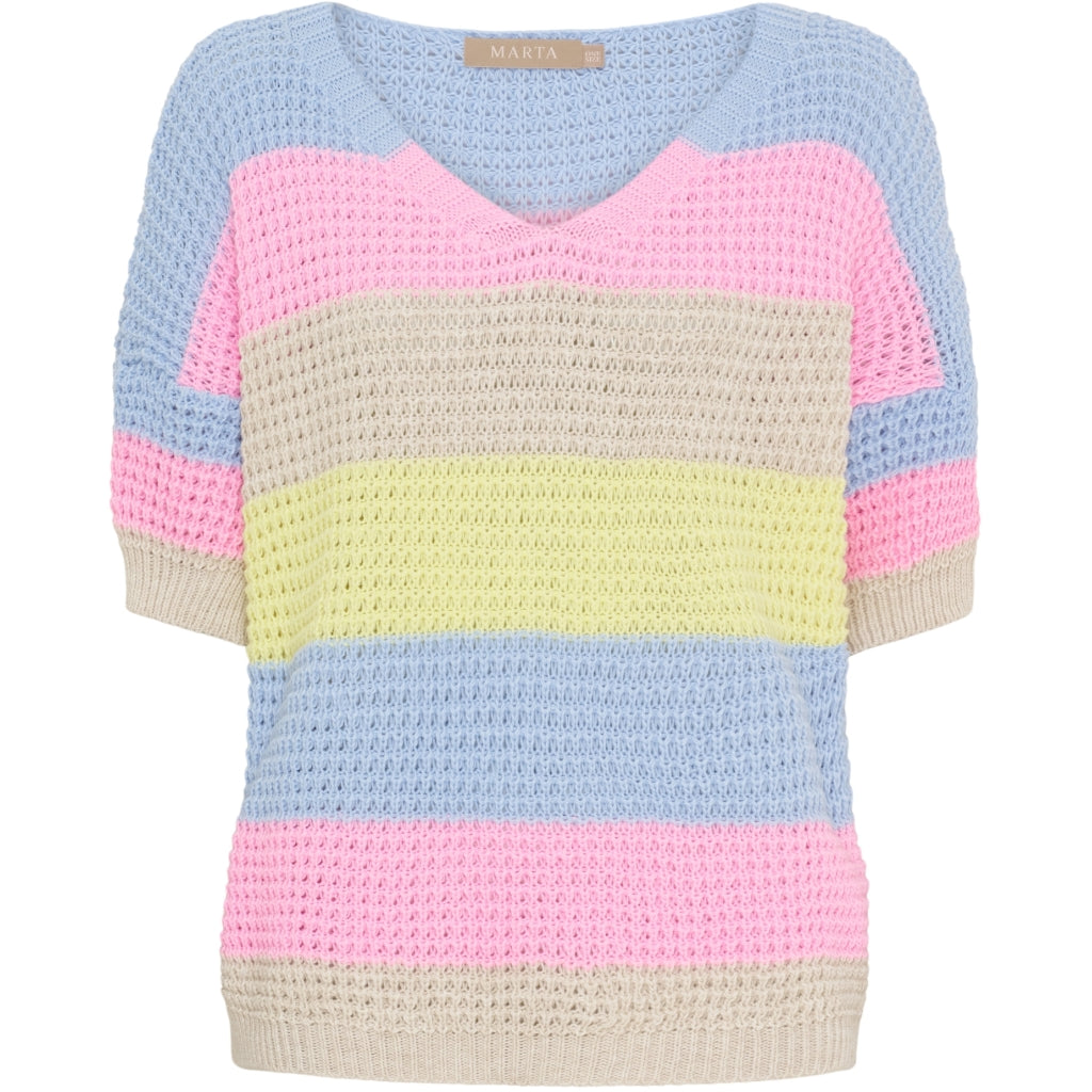 MARTA DU CHATEAU Marta du Chateau dame strik MdcAdela 8075 Knit Celeste