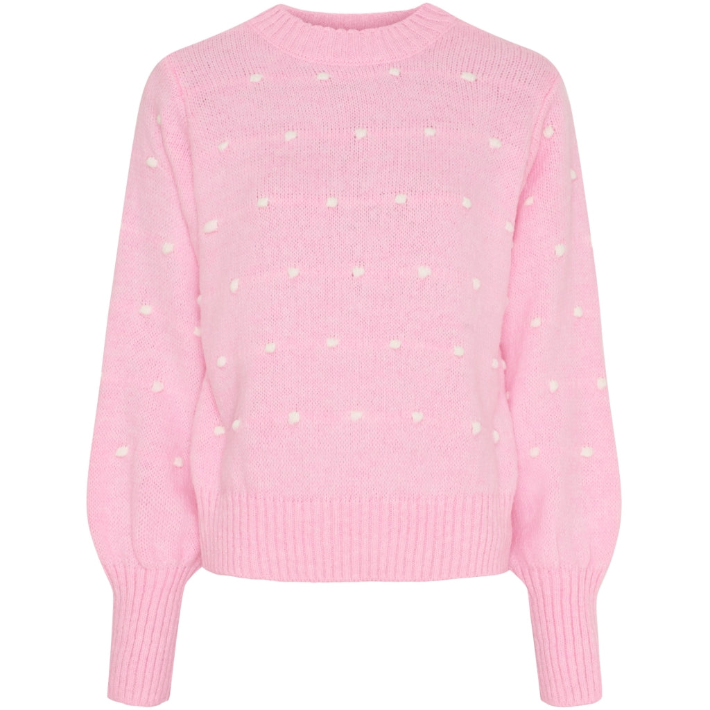 MARTA DU CHATEAU Marta du Chateau dame strik MdcAlisee 5246 Knit Pink9512/Bianco