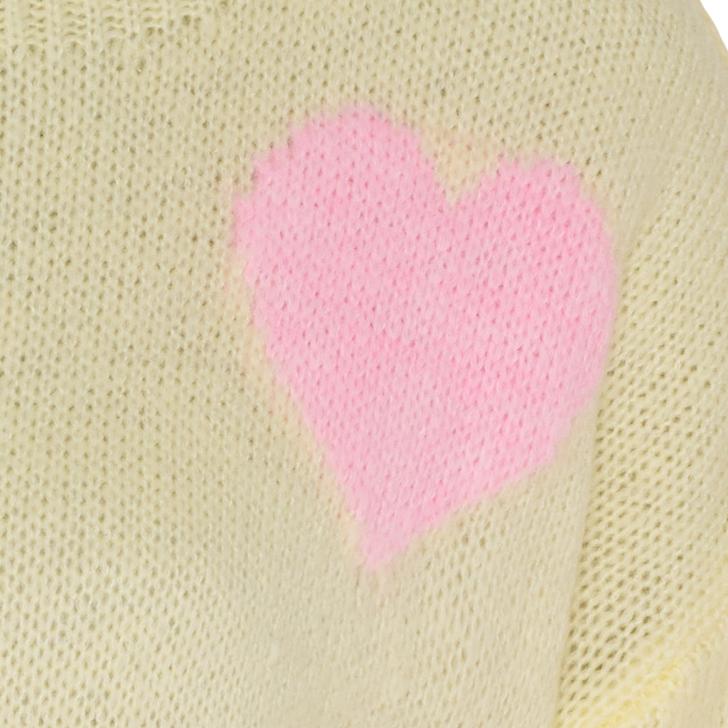 MARTA DU CHATEAU Marta du Chateau dame strik MdcAmarante 64023 Knit Yellow/Panna/Pink