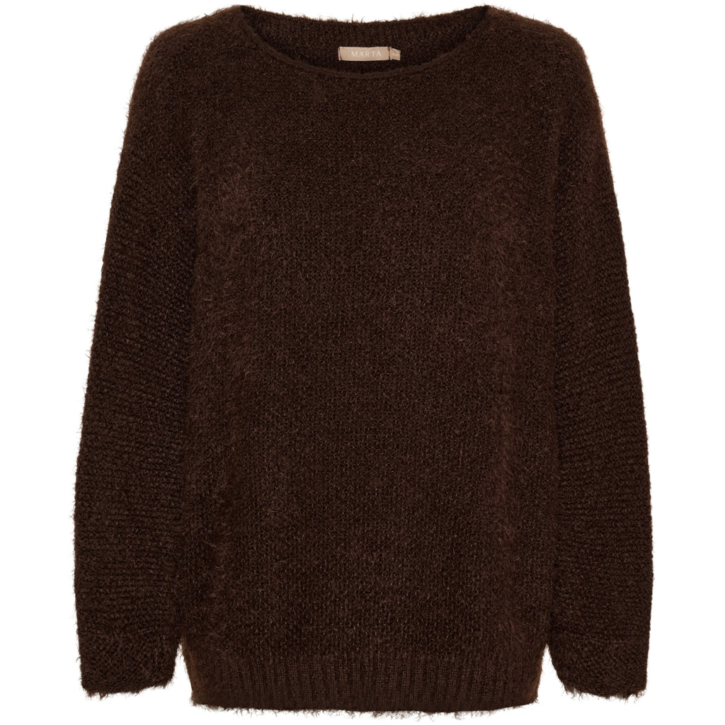 MARTA DU CHATEAU Marta du Chateau dame strik MdcAnouk 8038 Knit Marrone