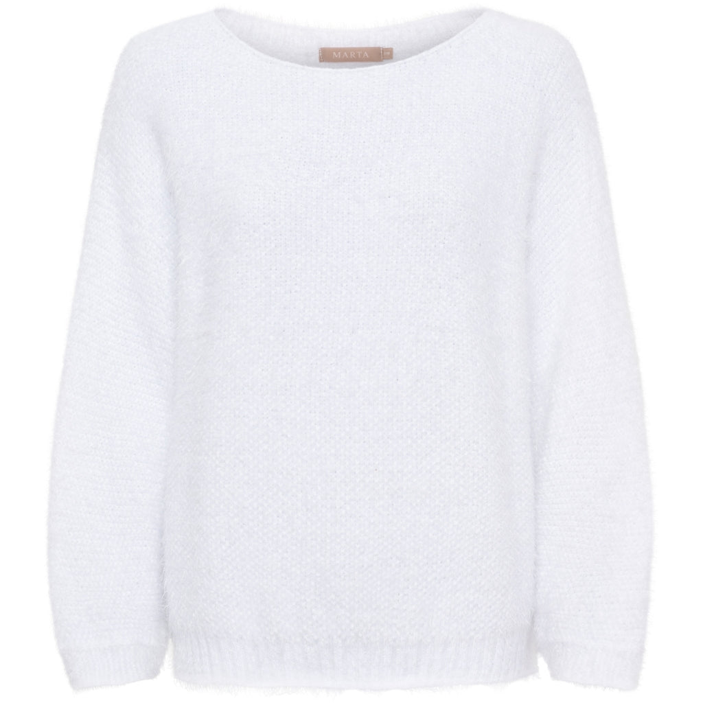MARTA DU CHATEAU Marta du Chateau dame strik MdcAnouk 8038 Knit Optical White
