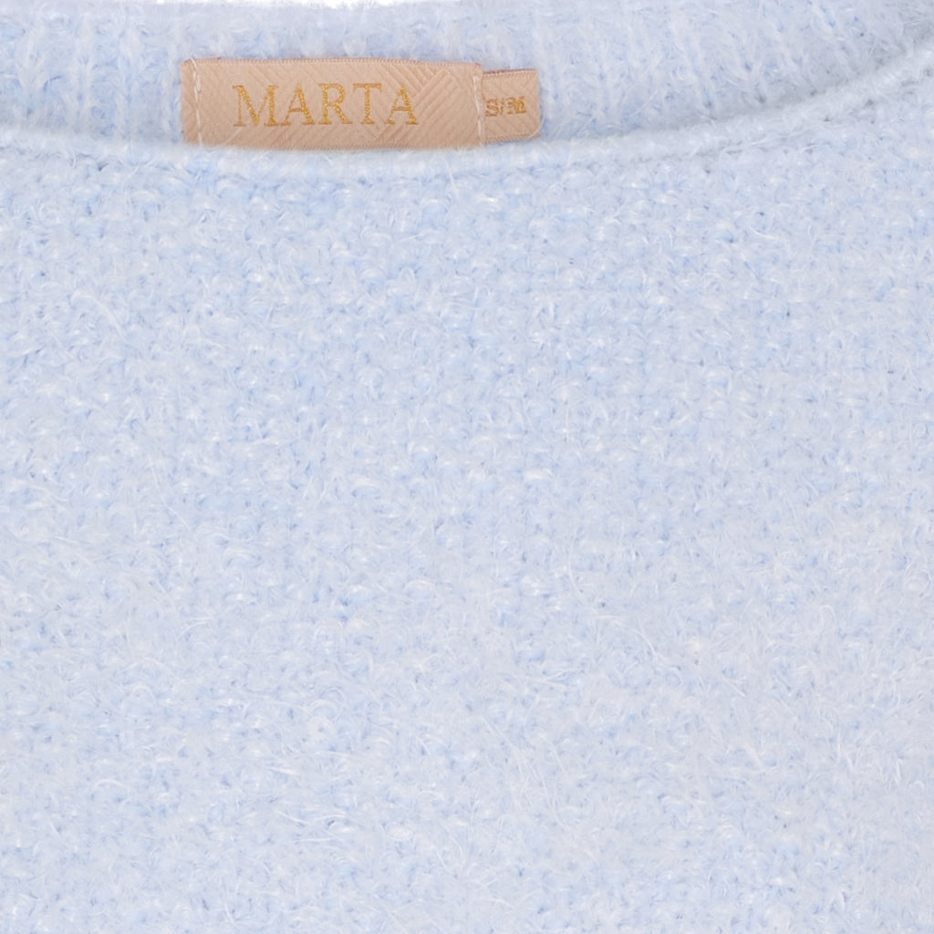 MARTA DU CHATEAU Marta du Chateau dame strik MdcAnouk 8038 Knit Sky Blue