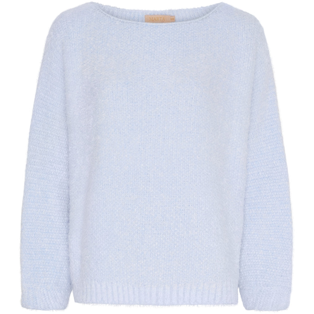 MARTA DU CHATEAU Marta du Chateau dame strik MdcAnouk 8038 Knit Sky Blue