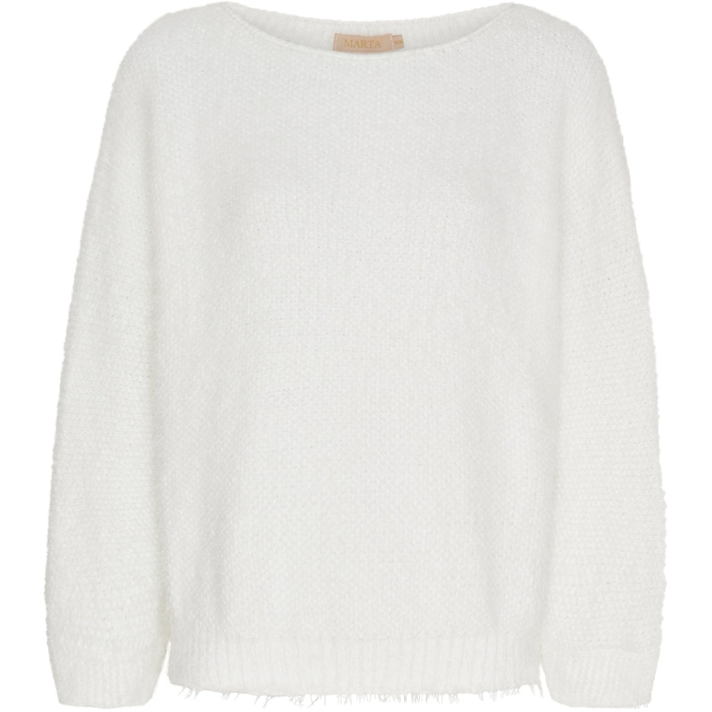 MARTA DU CHATEAU Marta du Chateau dame strik MdcAnouk 8038 Knit White