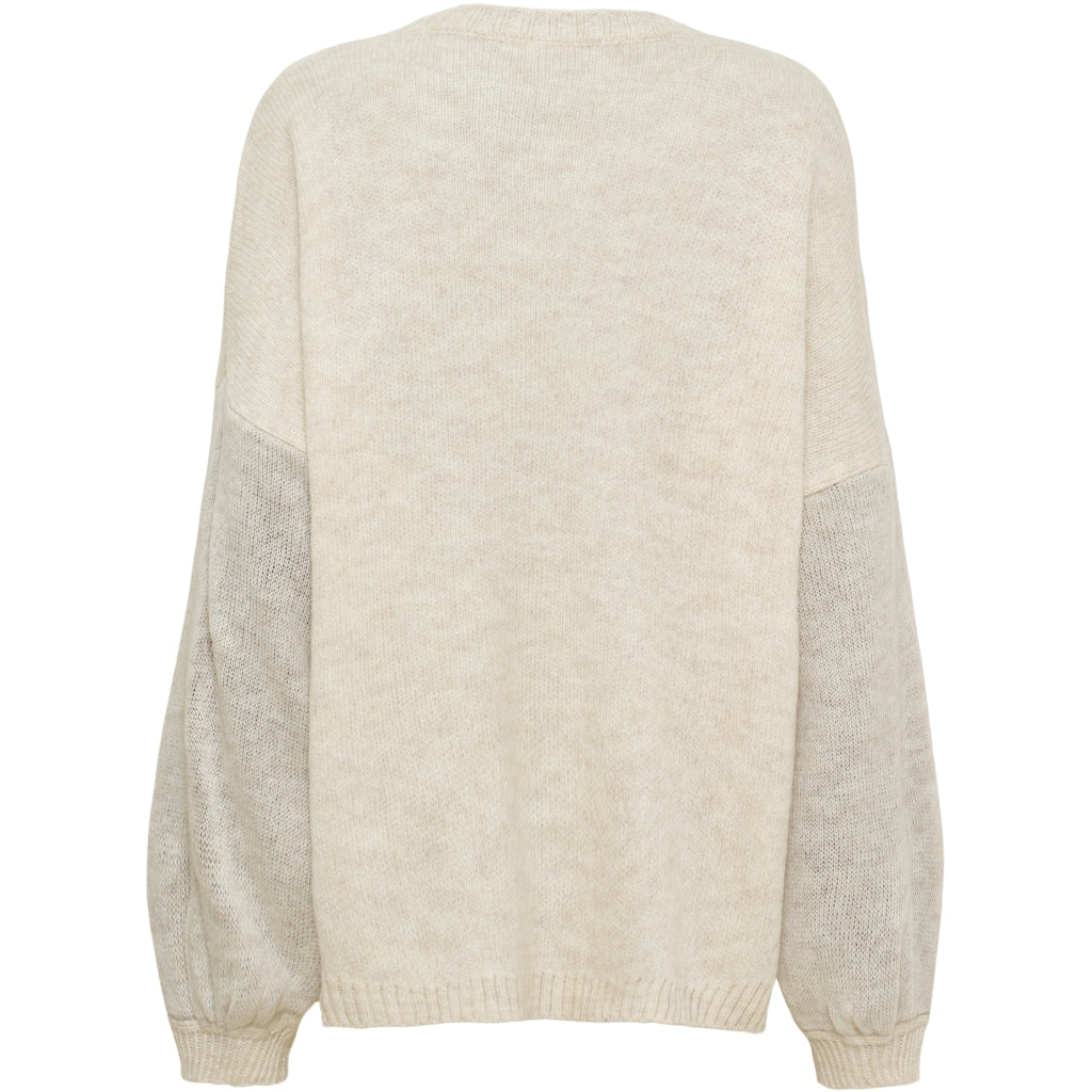 MARTA DU CHATEAU Marta du Chateau dame strik MdcAria 8111 OS Knit Beige/Moro