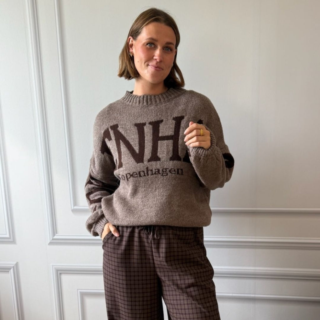 MARTA DU CHATEAU Marta du Chateau dame strik MdcAria 8111 OS Knit Fangomelange/Moro