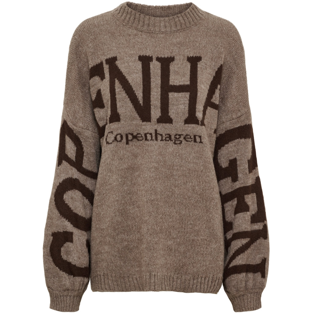 MARTA DU CHATEAU Marta du Chateau dame strik MdcAria 8111 OS Knit Fangomelange/Moro