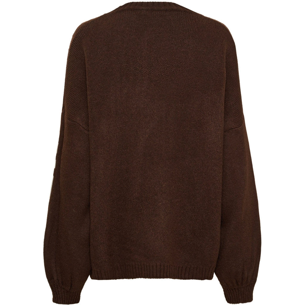 MARTA DU CHATEAU Marta du Chateau dame strik MdcAria 8111 OS Knit Moro/Beige