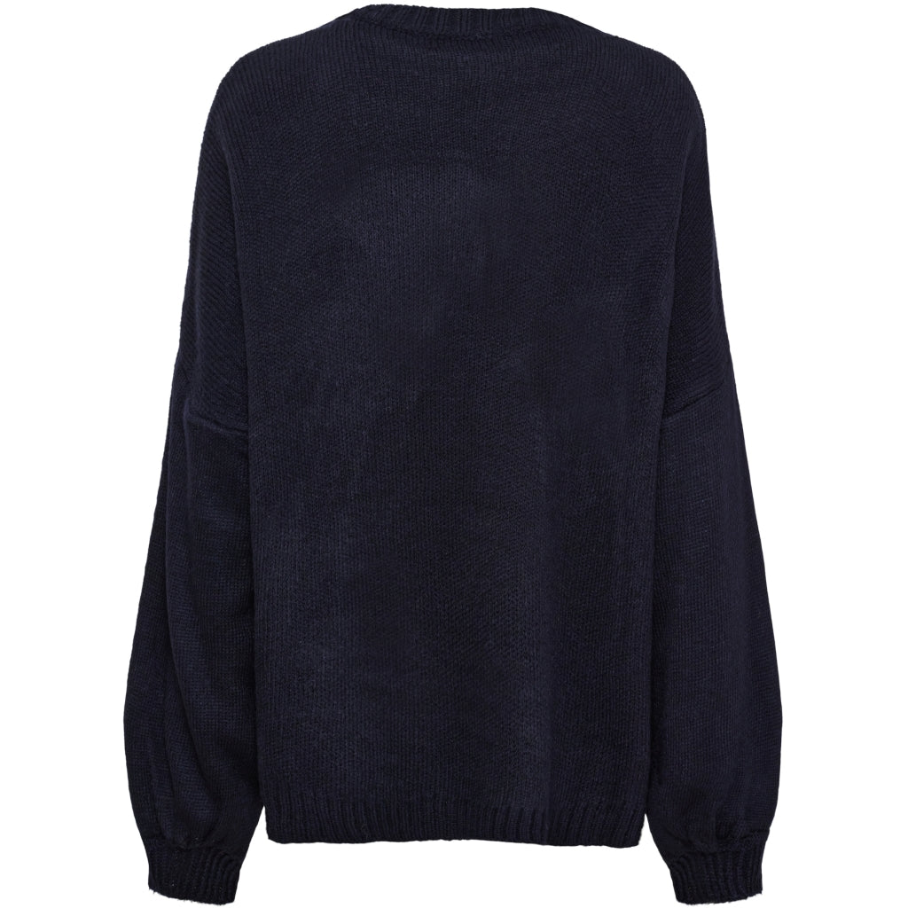 MARTA DU CHATEAU Marta du Chateau dame strik MdcAria 8111 OS Knit Navy/Light Blue