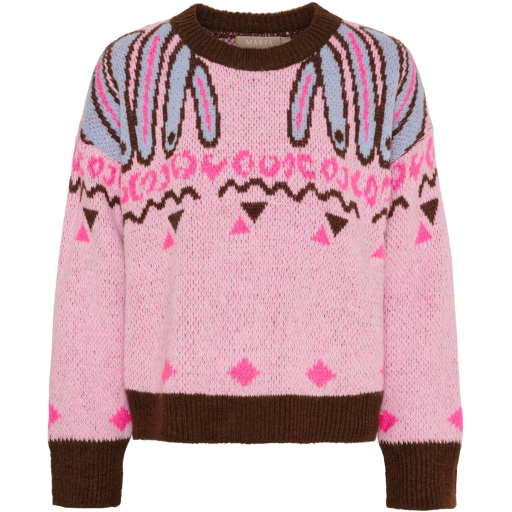 MARTA DU CHATEAU Marta du Chateau dame strik MdcBilla 8153 Knit Pink