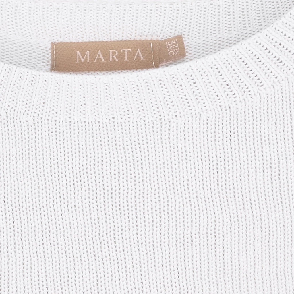 MARTA DU CHATEAU Marta du Chateau dame strik MdcBlanca 707C Knit White