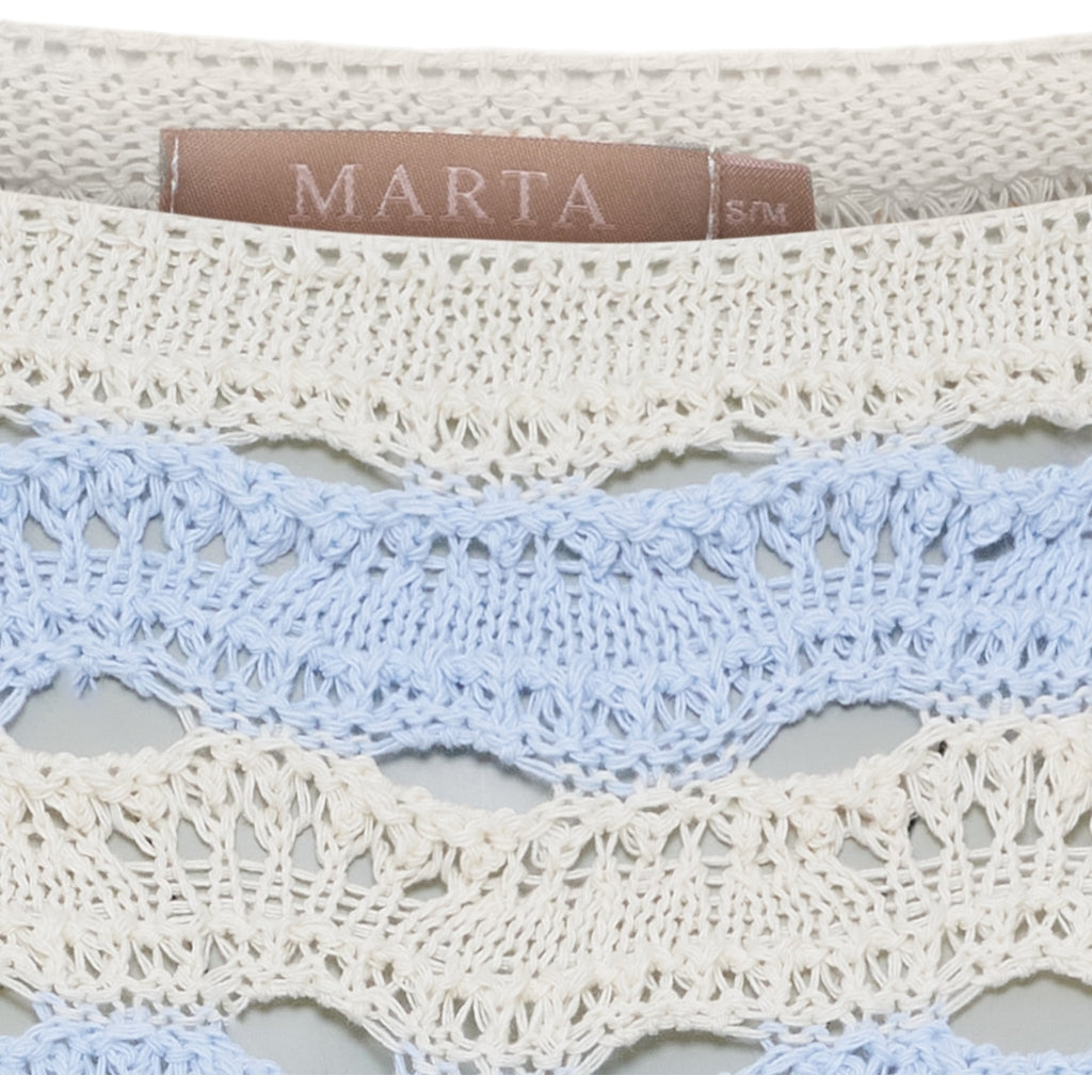 MARTA DU CHATEAU Marta du Chateau dame strik MdcBrandy KN8135 Knit Sky