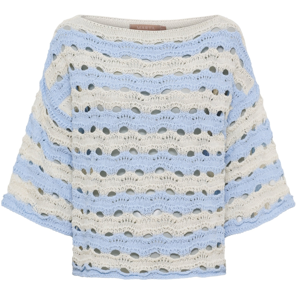 MARTA DU CHATEAU Marta du Chateau dame strik MdcBrandy KN8135 Knit Sky