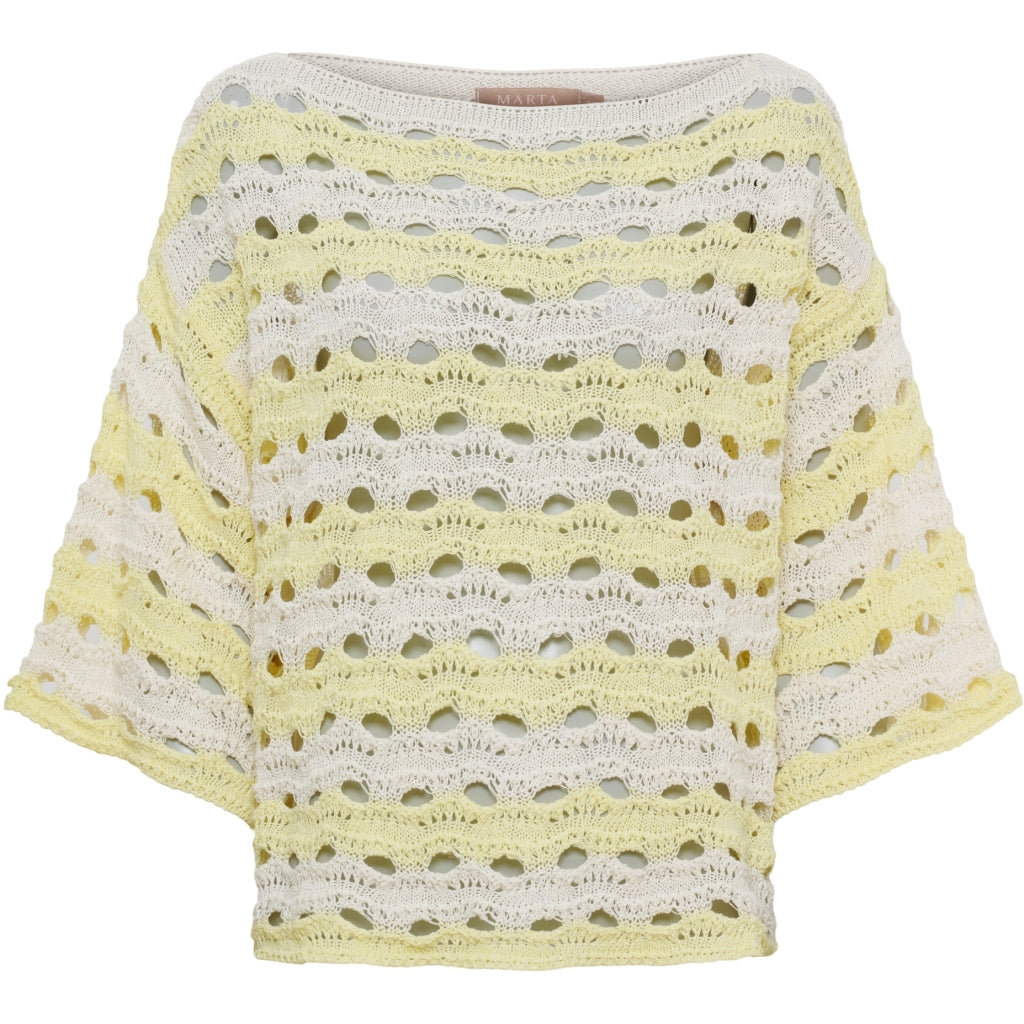 MARTA DU CHATEAU Marta du Chateau dame strik MdcBrandy KN8135 Knit Yellow
