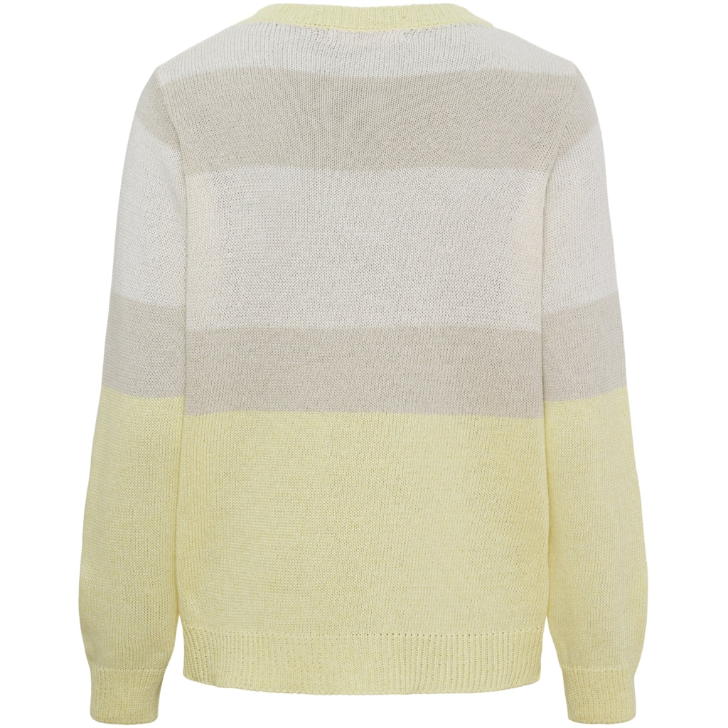 MARTA DU CHATEAU Marta du Chateau dame strik MdcBrielle KN8167 Knit Yellow/Beige