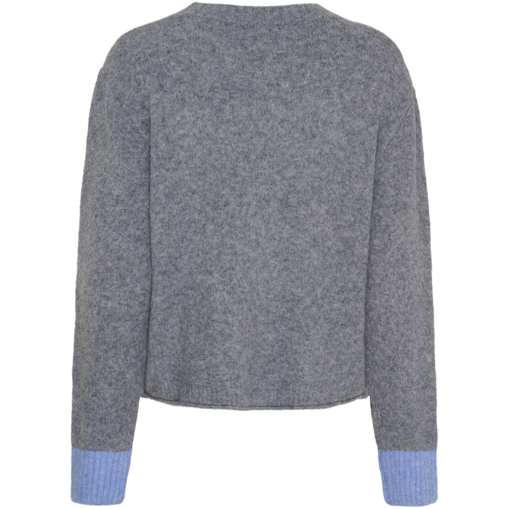 MARTA DU CHATEAU Marta du Chateau dame strik MdcCalla KNA052 Knit Grey/BlueW079
