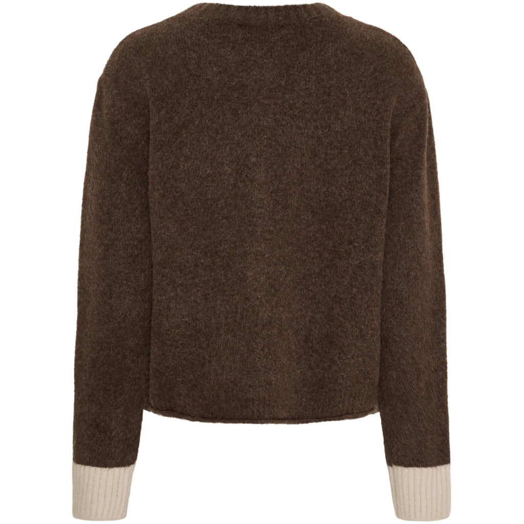 MARTA DU CHATEAU Marta du Chateau dame strik MdcCalla KNA052 Knit Moro/BeigeW088