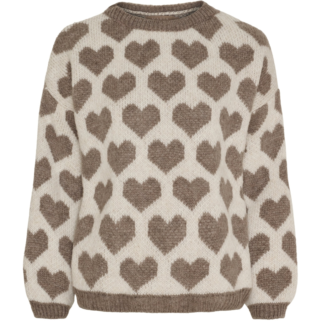 MARTA DU CHATEAU Marta du Chateau dame strik MdcCara 9688 Knit Dark Fango