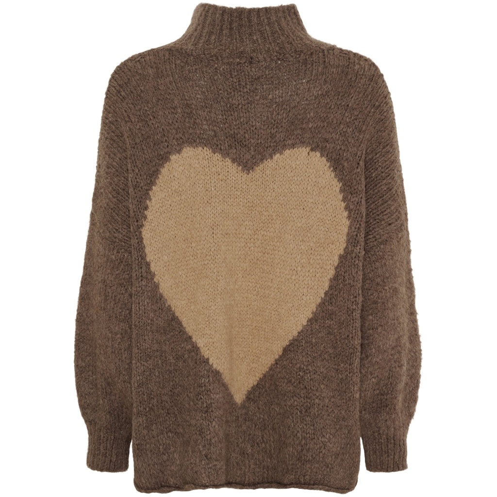 MARTA DU CHATEAU Marta du Chateau dame strik MdcCedar 9232 Knit Fango/Light Camel