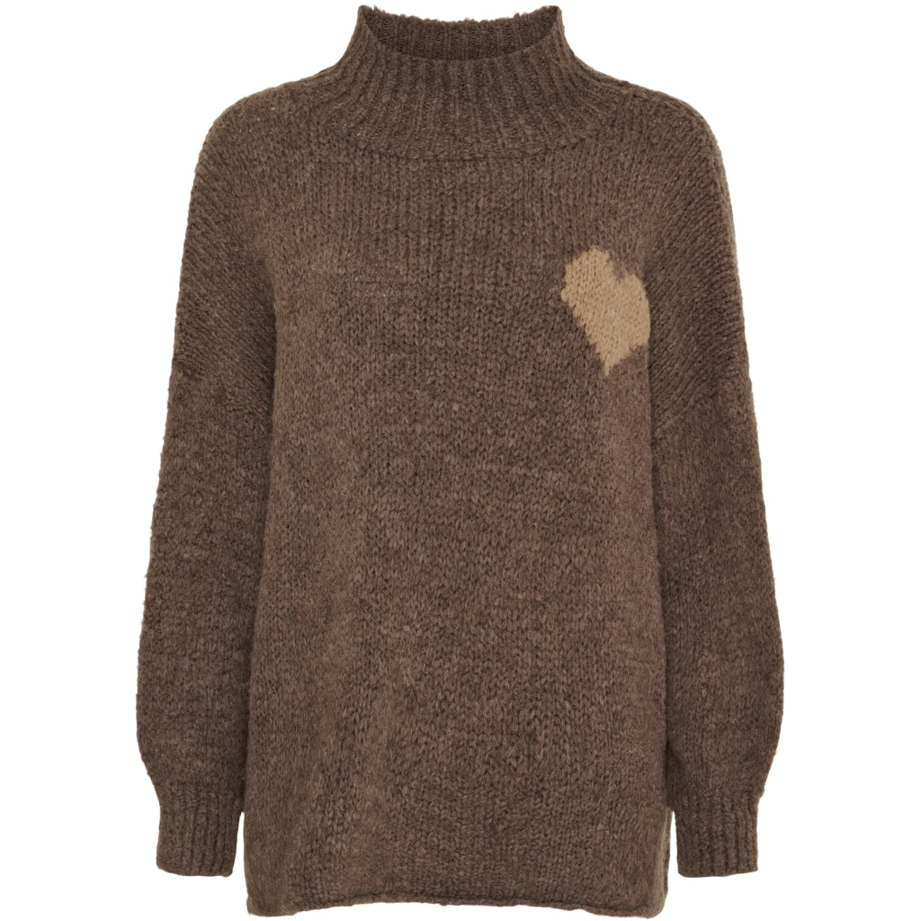 MARTA DU CHATEAU Marta du Chateau dame strik MdcCedar 9232 Knit Fango/Light Camel
