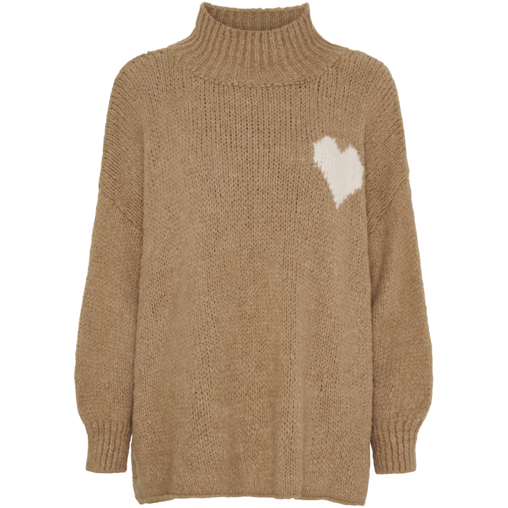 MARTA DU CHATEAU Marta du Chateau dame strik MdcCedar 9232 Knit Light Camel/Panna