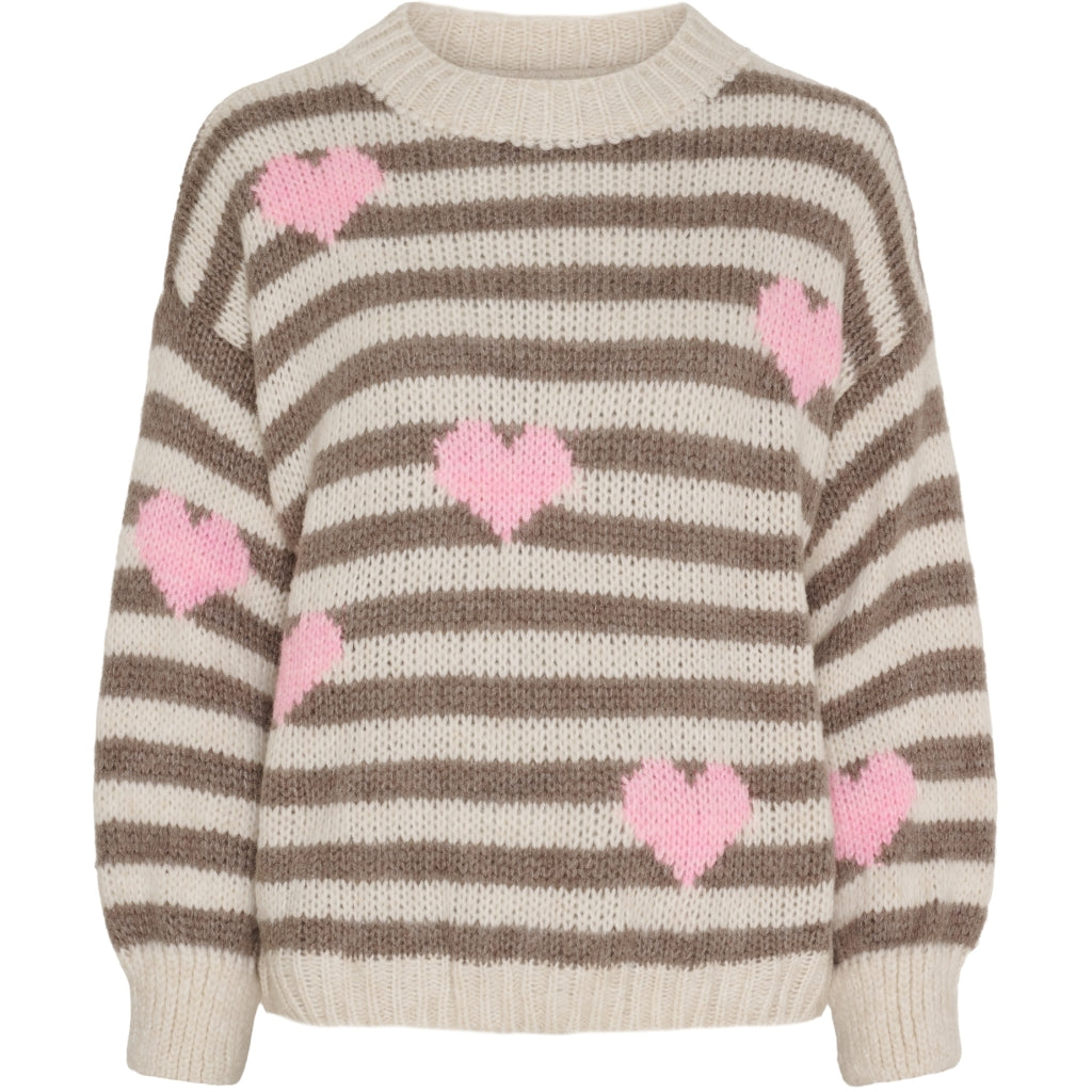 MARTA DU CHATEAU Marta du Chateau dame strik MdcCleo 6508 Knit Beige/Fango