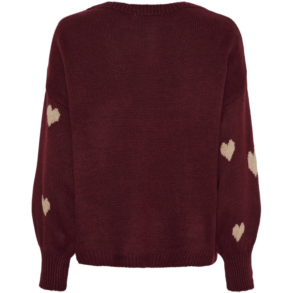 MARTA DU CHATEAU Marta du Chateau dame strik MdcClover 9582 Knit Bordeaux