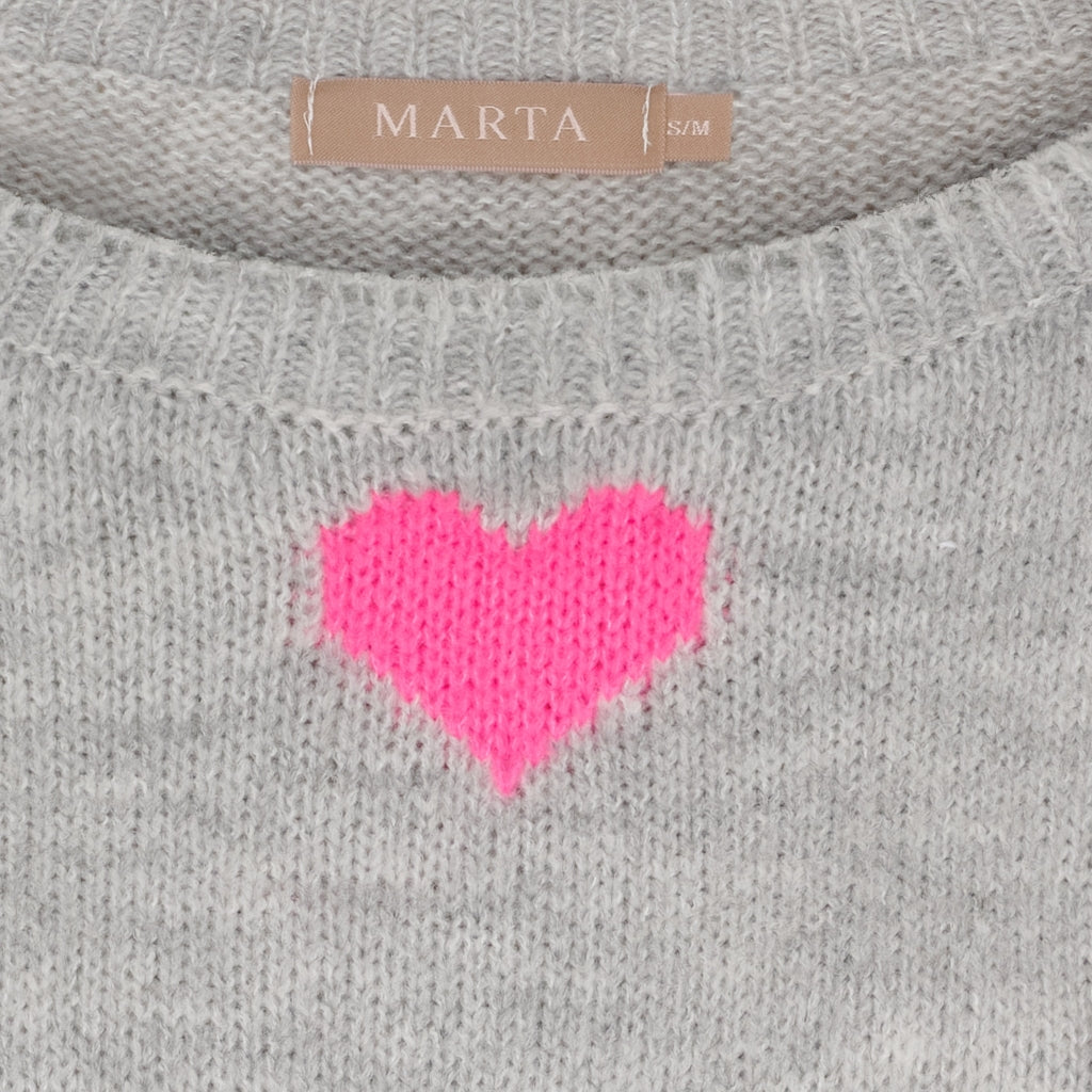 MARTA DU CHATEAU Marta du Chateau dame strik MdcClover 9582 Knit Grey