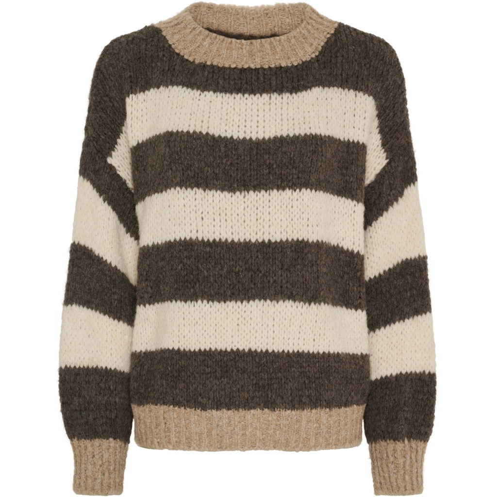 MARTA DU CHATEAU Marta du Chateau dame strik MdcEden 35717 Knit Camel/Fango/Burro