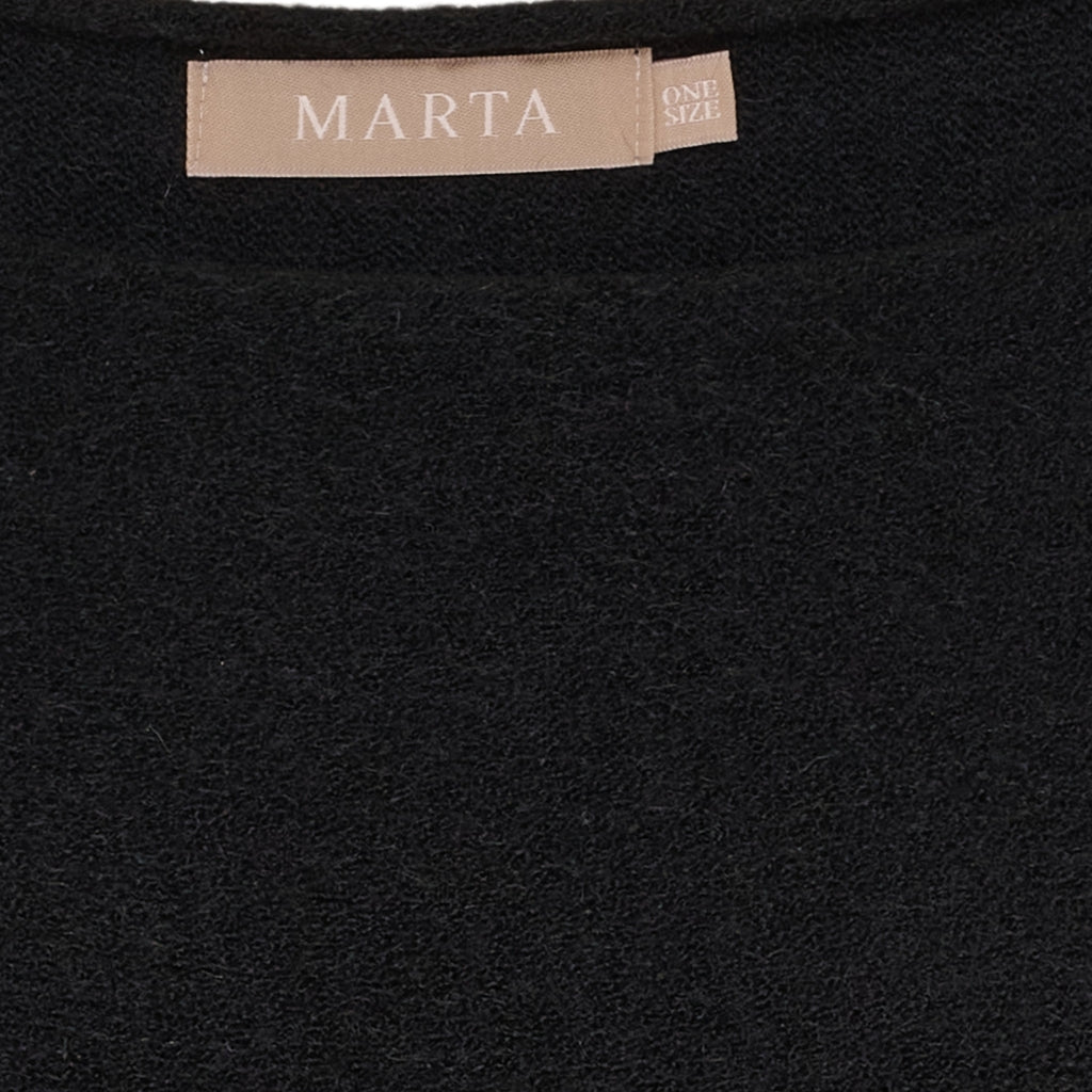 MARTA DU CHATEAU Marta du Chateau dame strik MdcElderflower 30003 Knit Black