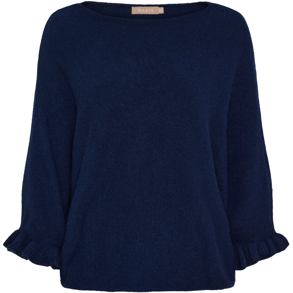 MARTA DU CHATEAU Marta du Chateau dame strik MdcElderflower 30003 Knit Blue2902