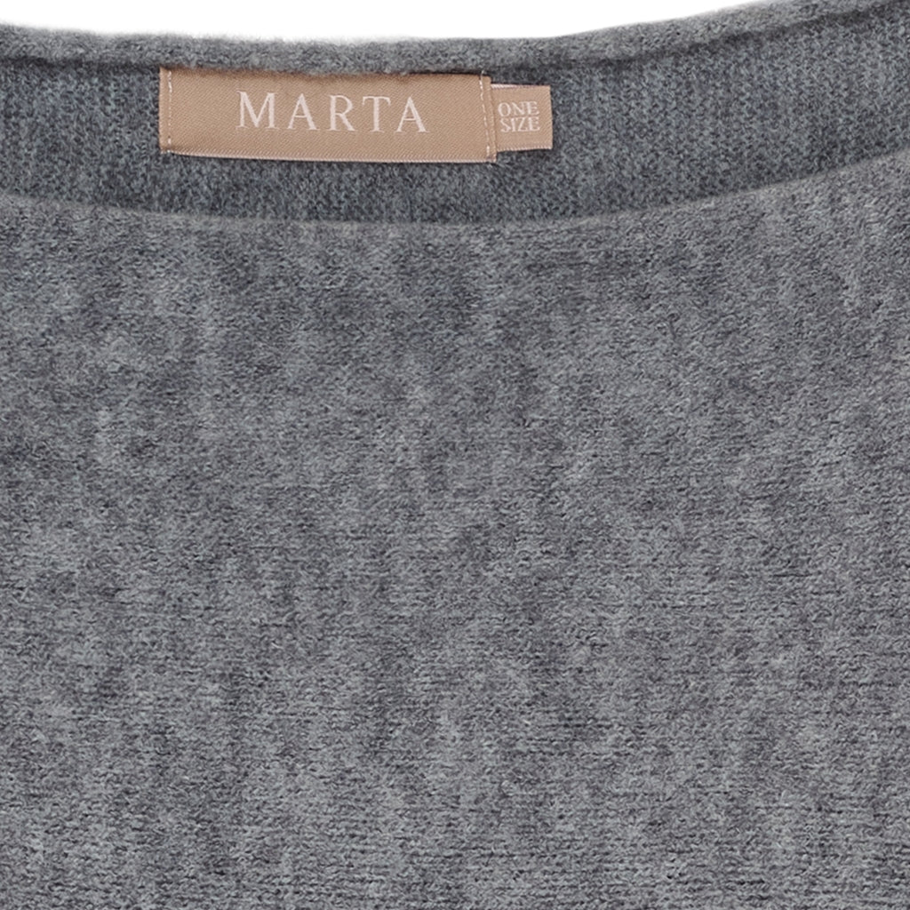 MARTA DU CHATEAU Marta du Chateau dame strik MdcElderflower 30003 Knit GrigioAntracite2901