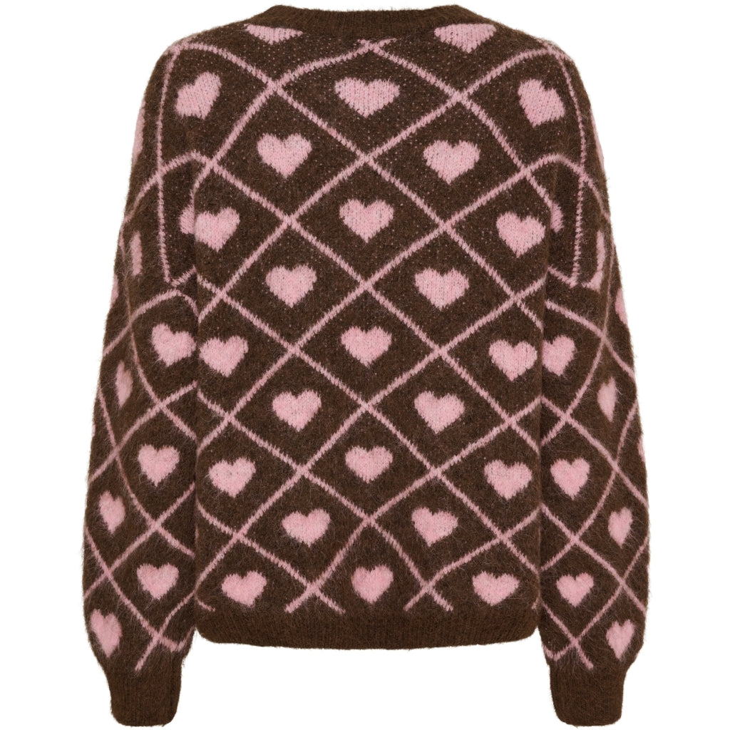 MARTA DU CHATEAU Marta du Chateau dame strik MdcFeray 8151 Knit Moro9510/Rosa9532