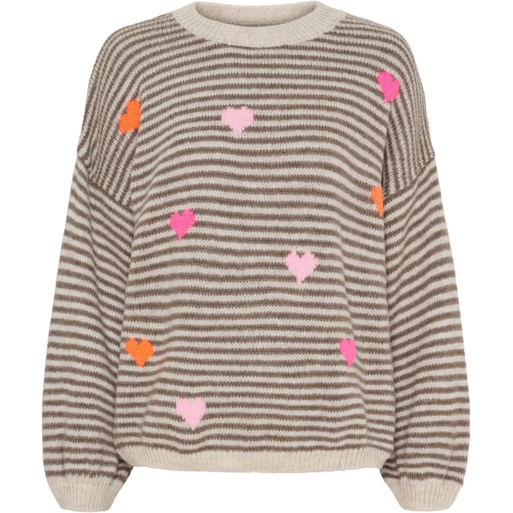 MARTA DU CHATEAU Marta du Chateau dame strik MdcIndie 8112 Knit Beige/Fango