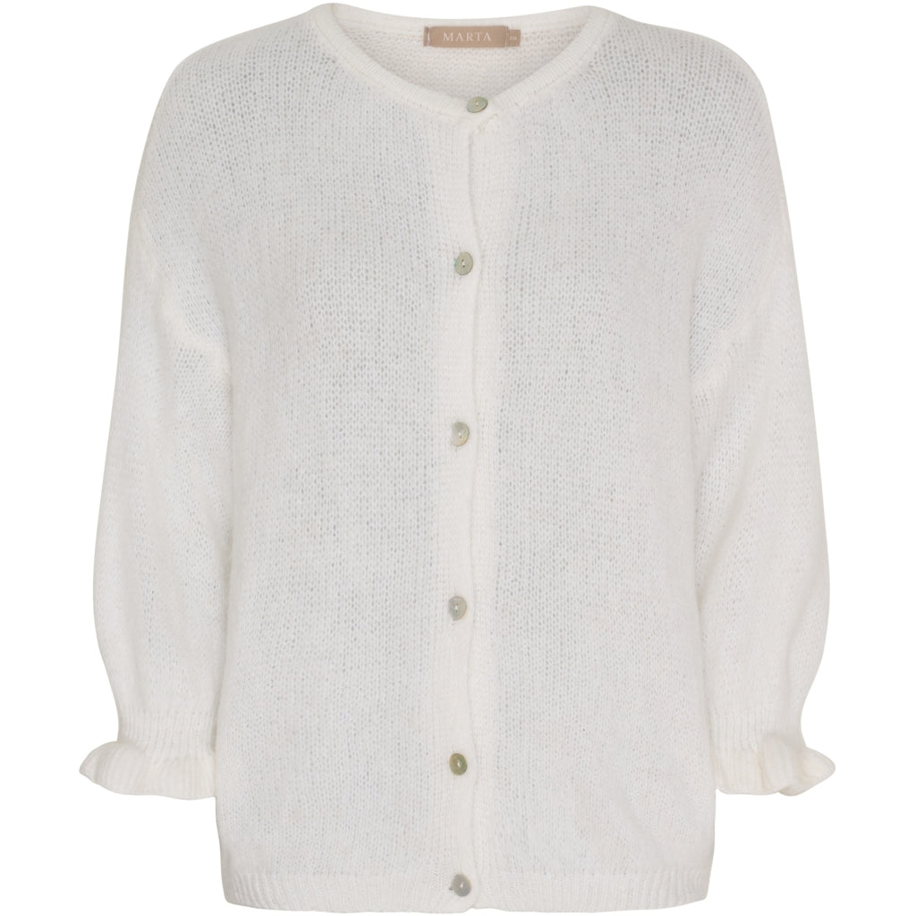 MARTA DU CHATEAU Marta du Chateau dame strik MdcJuliana 2413 Cardigan Bianco24180