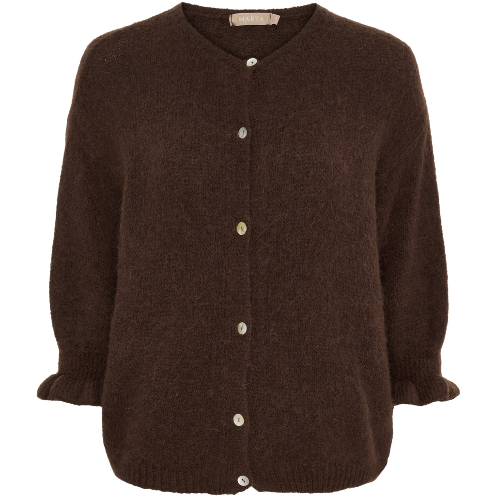 MARTA DU CHATEAU Marta du Chateau dame strik MdcJuliana 2413 Cardigan Brown2984