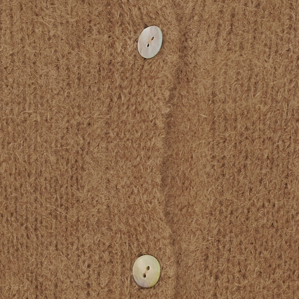 MARTA DU CHATEAU Marta du Chateau dame strik MdcJuliana 2413 Cardigan Camel2049