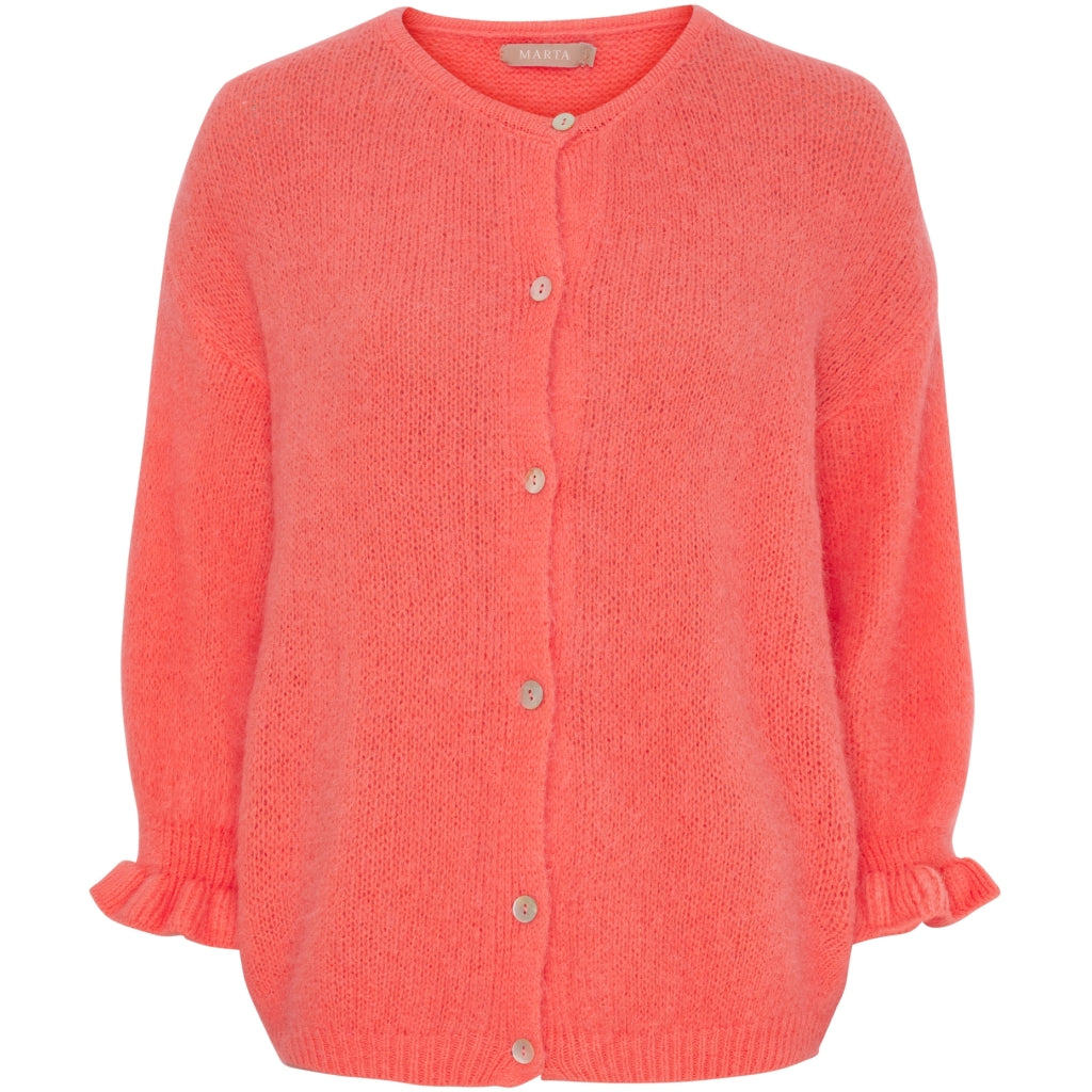 MARTA DU CHATEAU Marta du Chateau dame strik MdcJuliana 2413 Cardigan Corallo27650