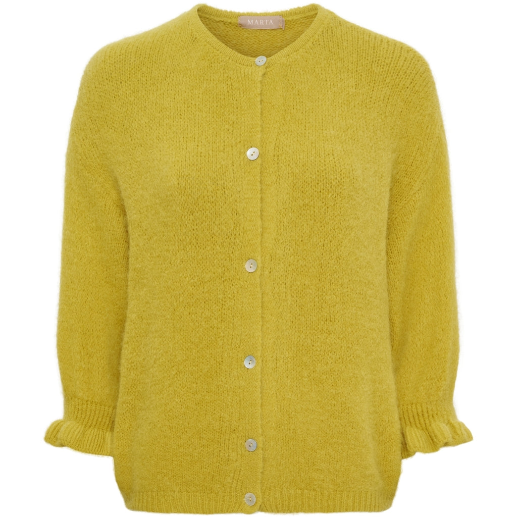 MARTA DU CHATEAU Marta du Chateau dame strik MdcJuliana 2413 Cardigan Mustard8440