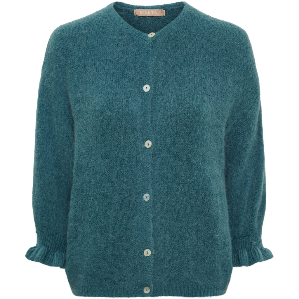 MARTA DU CHATEAU Marta du Chateau dame strik MdcJuliana 2413 Cardigan Petrol8390