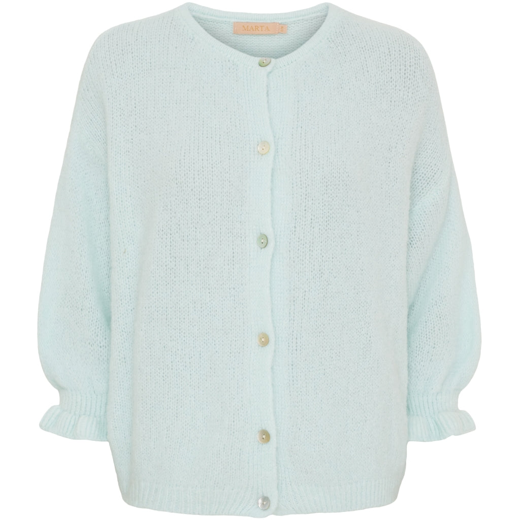 MARTA DU CHATEAU Marta du Chateau dame strik MdcJuliana 2413 Cardigan SkyBlue4155