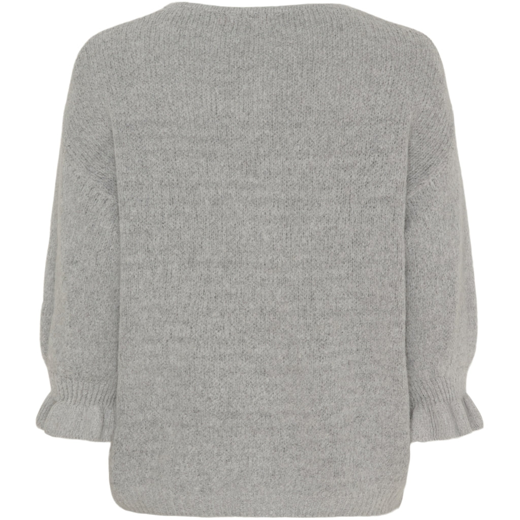 MARTA DU CHATEAU Marta du Chateau dame strik MdcJuliana 2413 Cardigan Light Grey